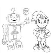 coloriage oui oui et whizz